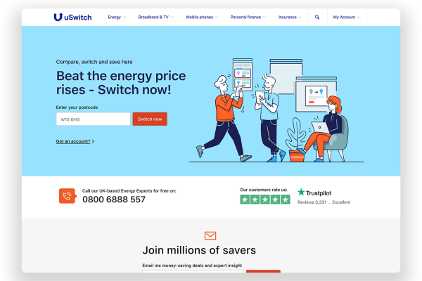 uSwitch mobile first